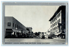 c1940s Broadway Looking North from the Plaza, Chico, California Postcard picture