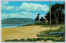 Postcard Kihei Coast of Maui - Hawaii w Boat picture