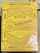 Theory 11 Monarchs Mandarin Yellow One Deck New Unopened Playing Cards picture