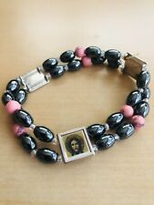 Stretchable Hematite Double Bracelet Rosary Handmade FAST SHIPPING picture
