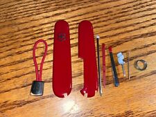 New Victorinox 91mm PLUS HANDLE / SCALE KIT 9 Piece Regular Red #4   picture