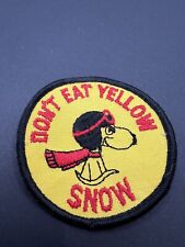 Snoopy Don't Eat Yello Snow Patch Red Barron picture