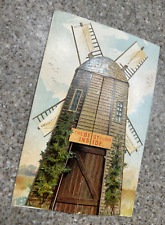 Vintage 1901 Washburn Crosby Gold Medal Flour Windmill Victorian Trade Card picture
