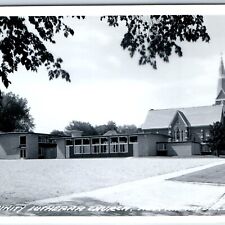 c1960s New Hampton, IA RPPC Trinity Lutheran Church Real Photo Postcard Vtg A104 picture