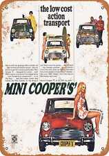 Metal Sign - 1969 Mini Cooper - Vintage Look Reproduction picture