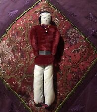 Vintage NATIVE AMERICAN INDIAN Hand Made Man Doll Folk Art Glass Beaded Stuffed picture