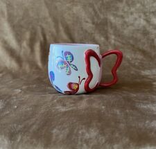 Starbucks 2007 10 oz Butterfly Handle Coffee Tea Mug Cup picture