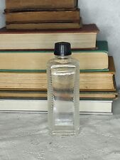 Vintage Clear Glass Bottle w/Ribbed Sides picture