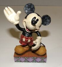 JIM SHORE Disney Traditions Showcase Your Pal Mickey Figurine Folk Artsy picture