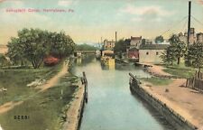 Schuylkill Canal Norristown Pennsylvania PA c1910 Postcard picture