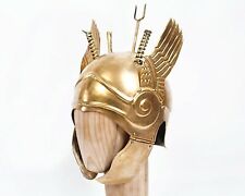 Ancient Greek Helmet Brass Chalcidian Wings helmet Larp reenactment Cosplay SCA picture