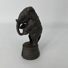 Beautiful Antique Vintage Cast Iron Elephant Bank 5.25” Tall picture