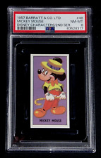 1957 BARRATT & CO LTD. WALT DISNEY CHARACTERS MICKEY MOUSE #48 PSA 8 NM-MT CARD picture
