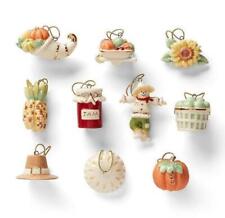 Lenox  Set of 10 AUTUMN Favorites Ornaments  879308 ~ Thanksgiving Fall  ~ NEW picture