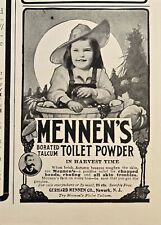 1905 VINTAGE PRINT AD - MENNEN'S TOILET POWDER AD - NEWARK , N.J. NEW JERSEY picture