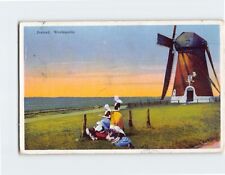 Postcard Wind Mill Westkapelle Zeeland Netherlands picture