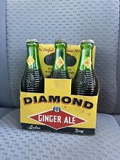 Vintage Diamond Ginger Ale Bottles Waterbury Conn.. 6 oz. Six Pack picture