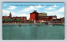 Waterloo IA-Iowa, Park Avenue Bridge, East Business District, Vintage Postcard picture