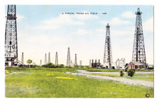 Riverside Cards, Texas Oil Field Postcard, Posted 1957 picture