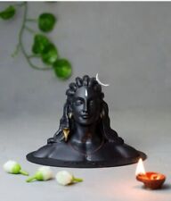 Isha Life Adiyogi Statue Plastic Lord Shiva Murti God Mahadev For Pooja 4 Inch picture