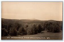 c1910's Bird's Eye View Mt. Monadnock Sullivan NH RPPC Photo Unposted Postcard picture