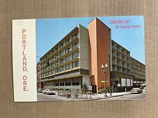 Postcard Portland Oregon OR Riverside West Motor Hotel Vintage Roadside PC picture