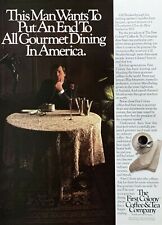 1987 FIRST COLONY COFFEE Gourmet Dining With Happy Ending Vintage PRINT AD picture