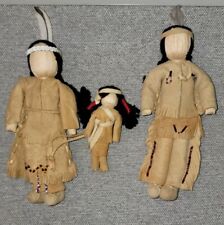 Vintage Native American Corn Husk Dolls Family picture