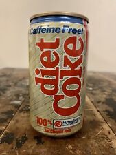 Vintage 1980’s Diet Coke Caffeine Free with NutraSweet 12 FL OZ Can Coca Cola picture