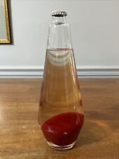 vintage lava World Lite lamp glass bottle 11” replacement bottle only Red USA picture