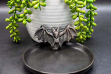 Silver Sheen Obsidian Carving - Bat picture