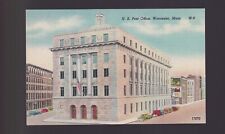 VTG Postcard Linen 1930-45, Worcester Massachusetts, Post Office w-5 picture