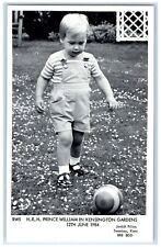 c1910's HRH Prince William In Kensington Gardens Playing Ball Antique Postcard picture