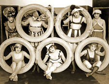 1920-1932 Mack Sennett Girls with Tires  Old Photo 8.5