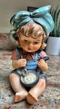 VINTAGE LIPPER AND MANN FARM GIRL 15/81 PIANO BABIES CERAMIC FIGURINE 7”  picture