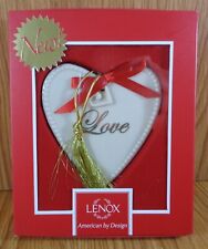 Lenox EXPRESSIONS FROM THE HEART LOVE ORNAMENT with Heart Dangle picture