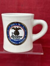 US Navy USS John C Stennis CVN 74 Aircraft Carrier Coffee Diner Cup Mug Heavy picture