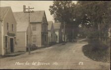 West Buxton ME Main St. Homes c1910 Real Photo Postcard bh16 picture