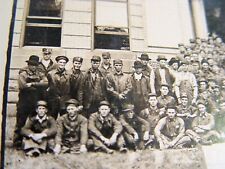 c1910 cabinet photograph, railroad workers, box car factory labor Minnesota picture