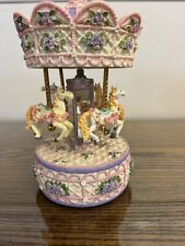 Classic Treasures Musical Animated Canopy Horse Carousel picture