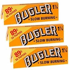 Bugler Orange Slow Burning Papers 1 1/4 (78mm) - 3 Pack picture