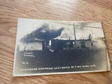 Sherburn MN Postcard Creamery Fire  picture