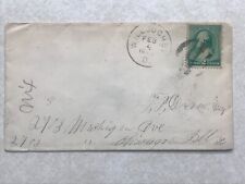 Envelope Postal Cover Willoughby OH Ohio 1880's SE37 Cancel Stamp picture