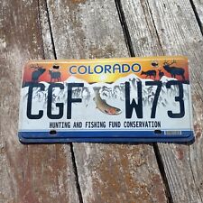 2016 Colorado HUNTING AND FISHING FUND CONSERVATION License Plate - 