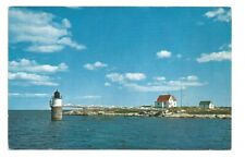Boothbay Harbor ME Postcard Maine Ram Island Light Lighthouse picture