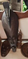 3  Rare World Travel * Hand carving -  3 Old Tribal Faces * picture