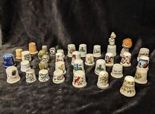 Lot Of 36 Assorted Vintage Sewing Thimbles picture