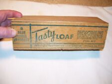 (KK) Vintage Wood Tasty Loaf 2 Pound Cheese Box picture