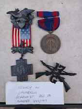 Spanish American War Veterans Medal Grouping - Numbered Medal picture