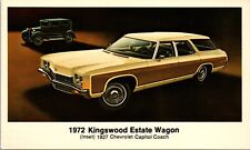 1972 Chevrolet Kingswood, Estate Wagon, Chevy, original dealer postcard, woodie picture